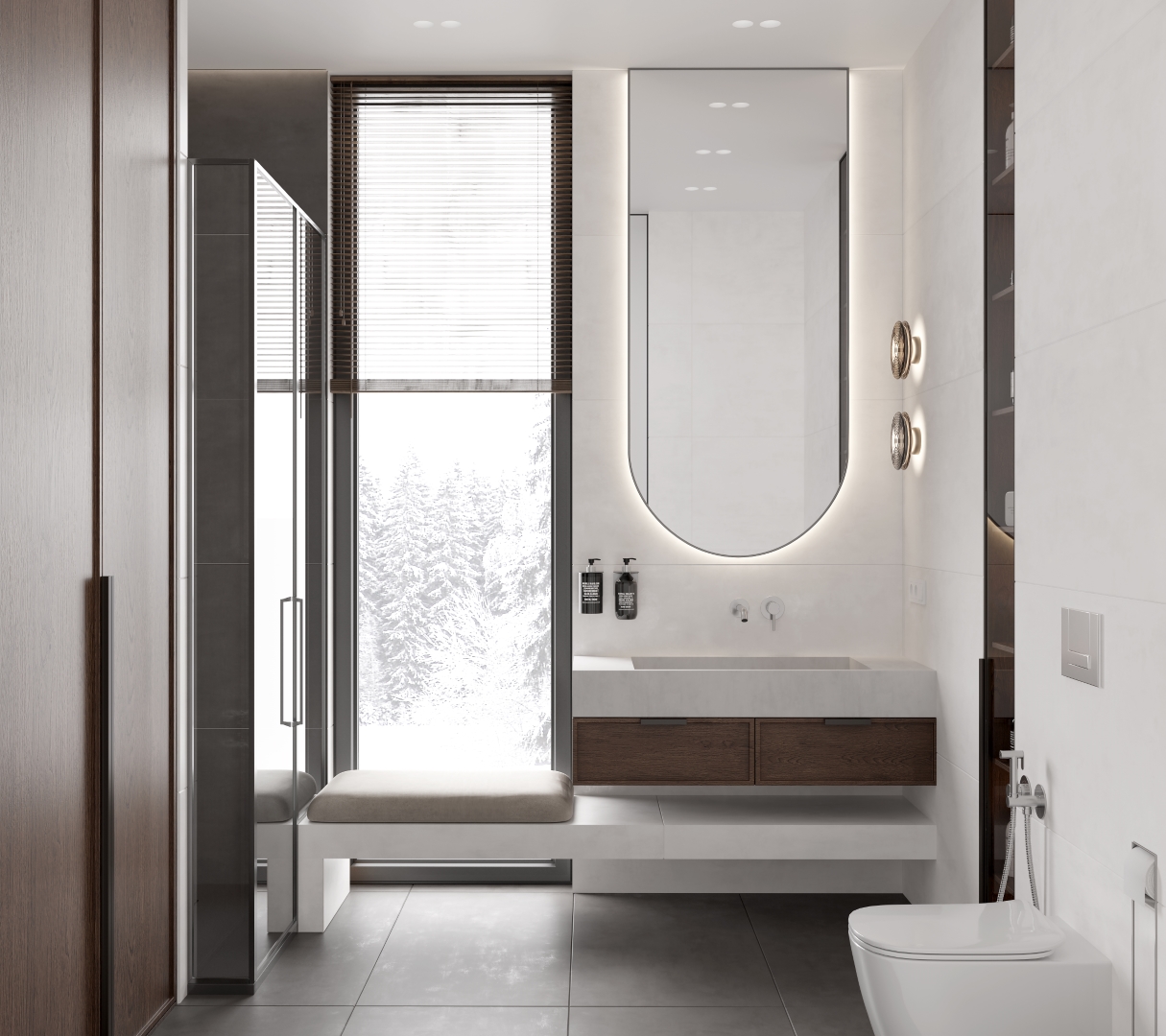 LP6012G0601R  На пол Festa Bianco белый глянцевые чернила 59.5х119.1 - фото 13