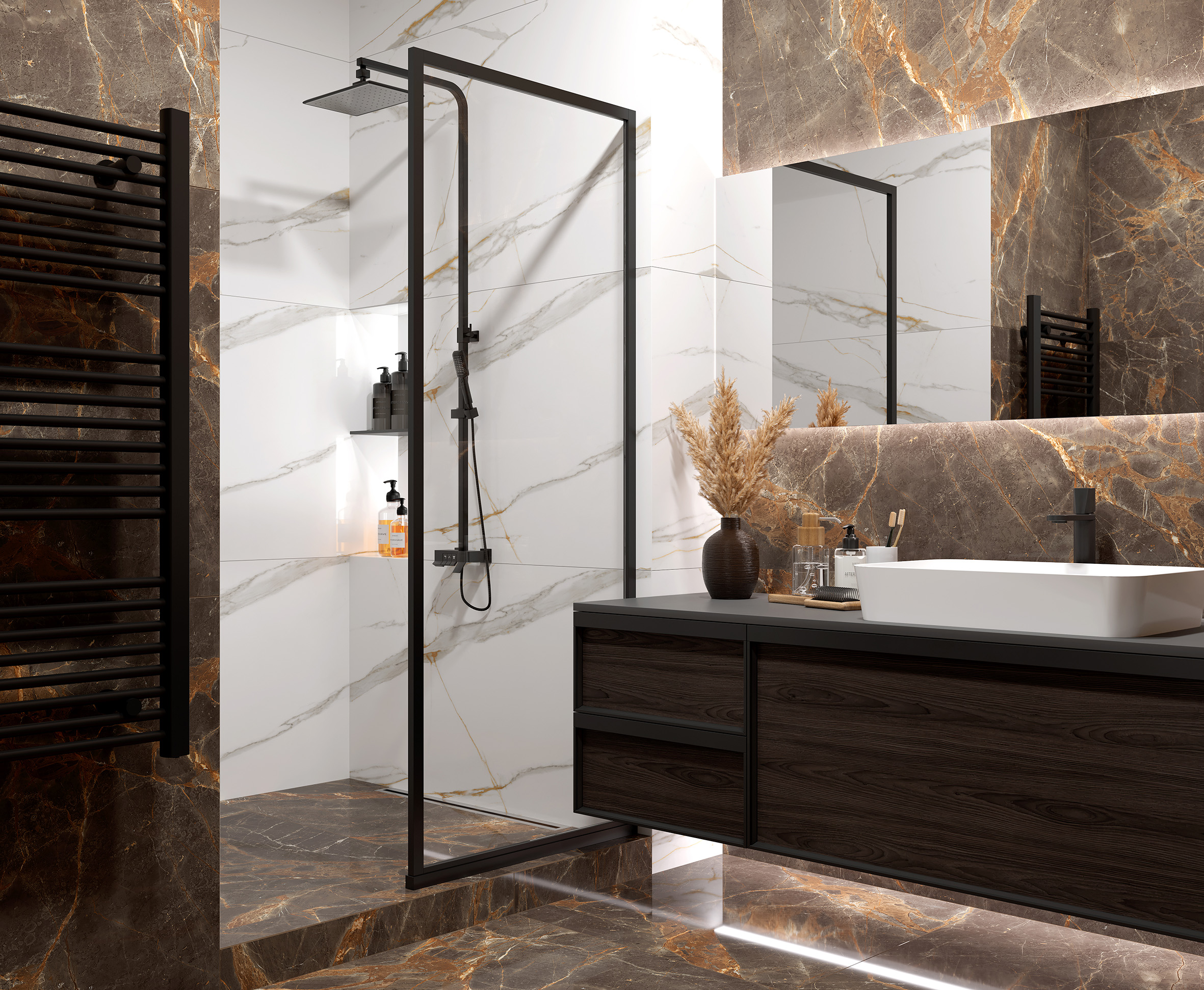 На пол Nebula Brown 80х160 Полированный - фото 7