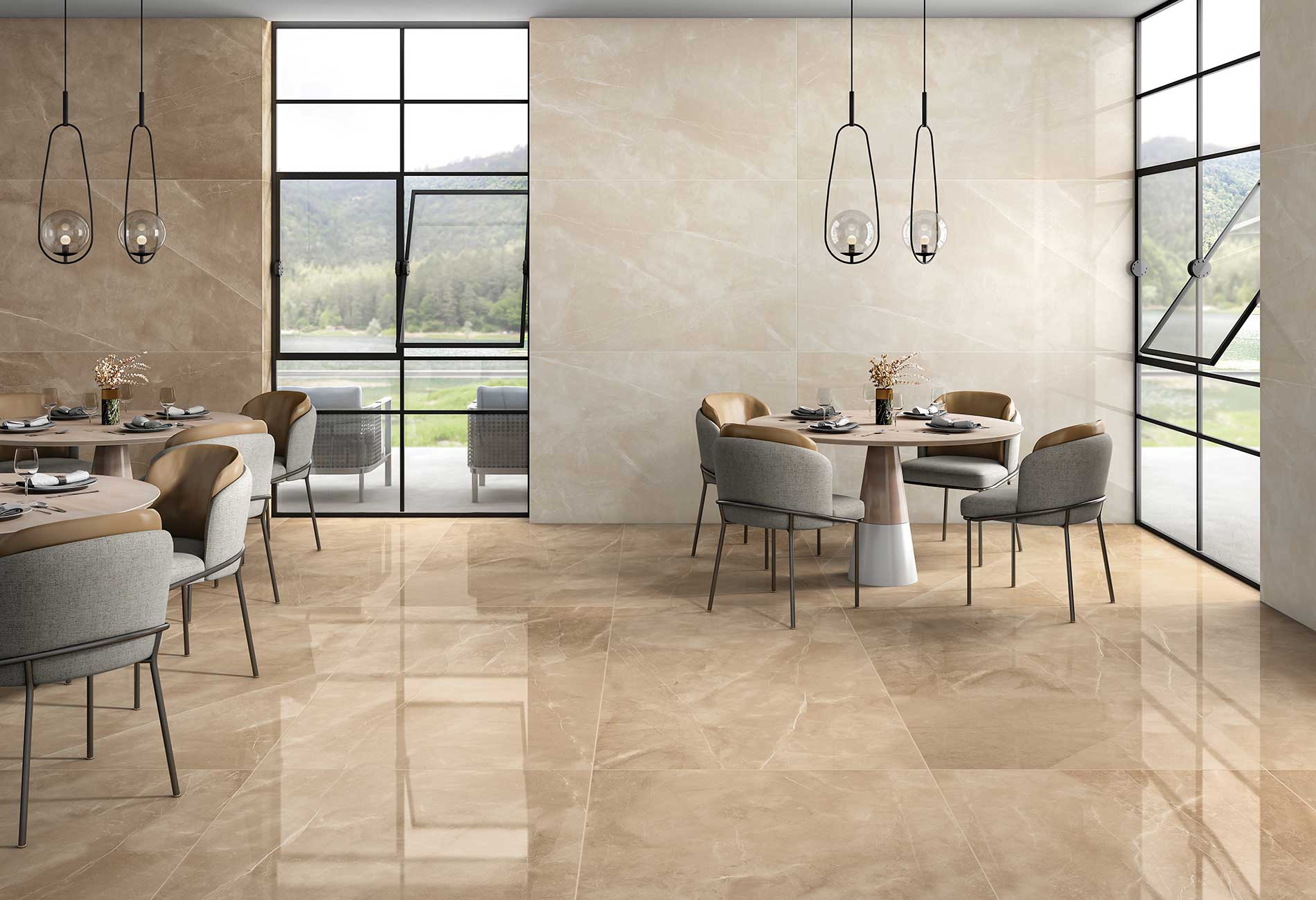 На пол Armani Brown 60x60 Satin - фото 17