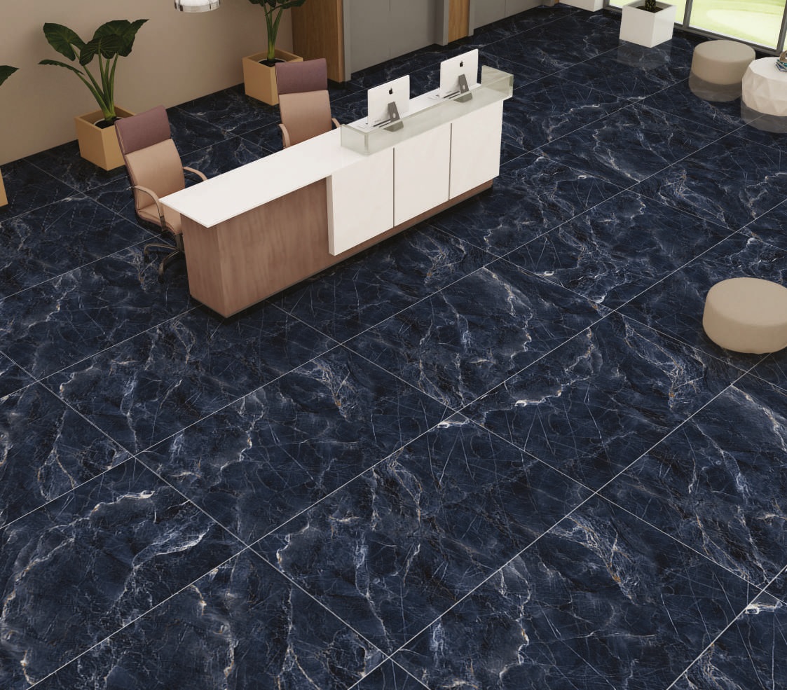 На пол High Glossy Estrella Blue 120х60 - фото 4