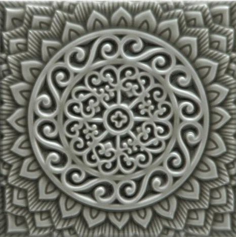 ADST4101 Декор Studio Relieve Mandala Universe Eucalyptus 14.8x14