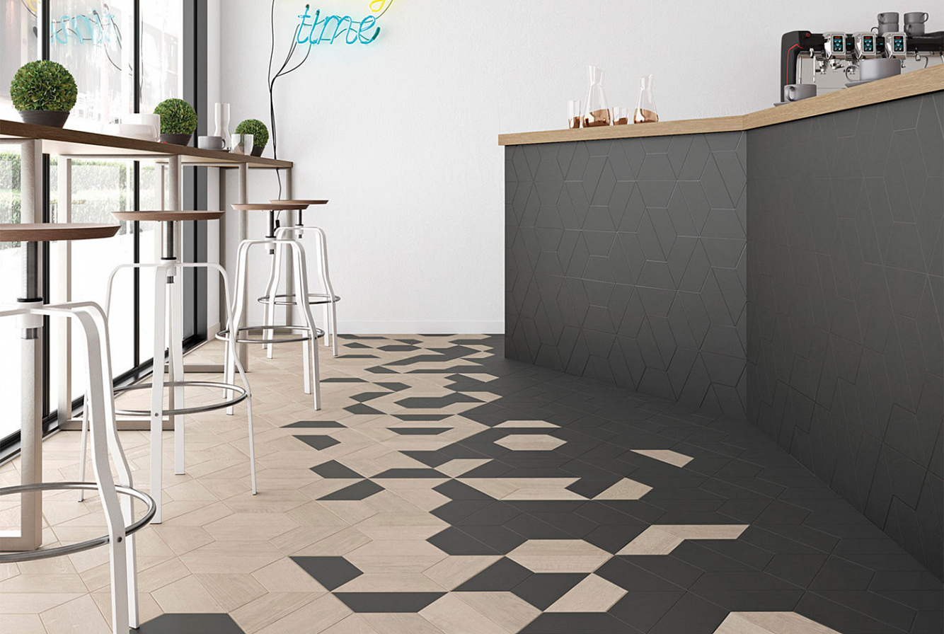 120279 На пол 60 Grad Chevron B Wood Dark - фото 22