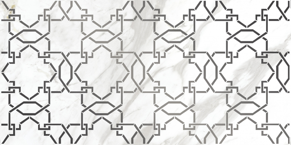 16015 Декор Royal Stone Белый узор