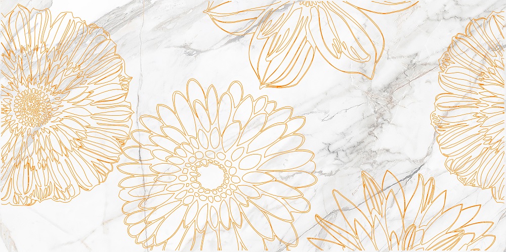 Декор Briere D Flower Белый 2 - фото 4