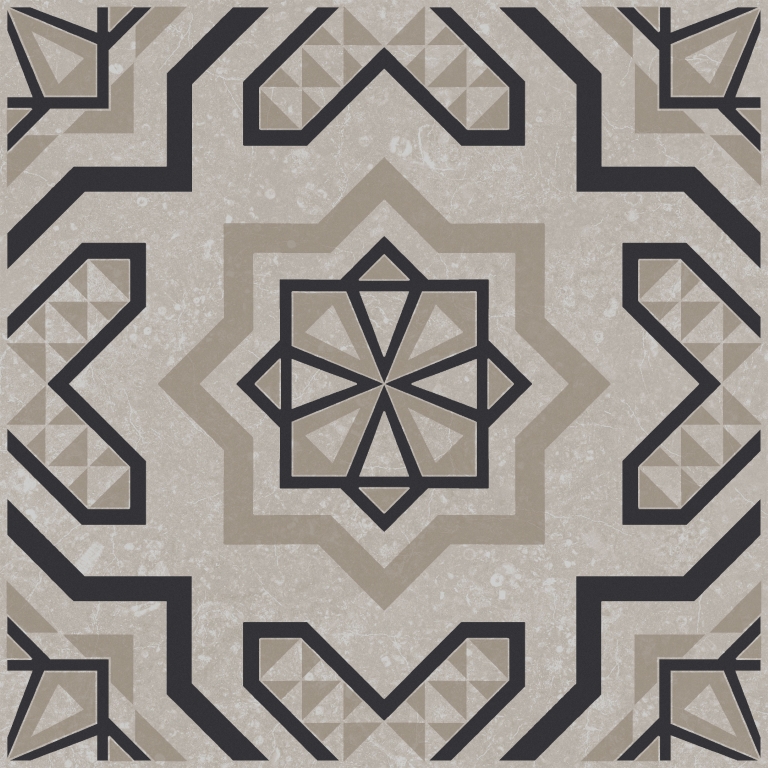 KMD3STA047GN Декор Касабланка Серый светлый матовый 20x20x0.8 - фото 5