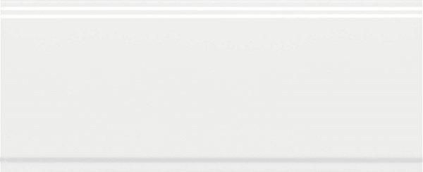 BDA034R Бордюр Флориан Белый матовый обрезной 30x12x1.3