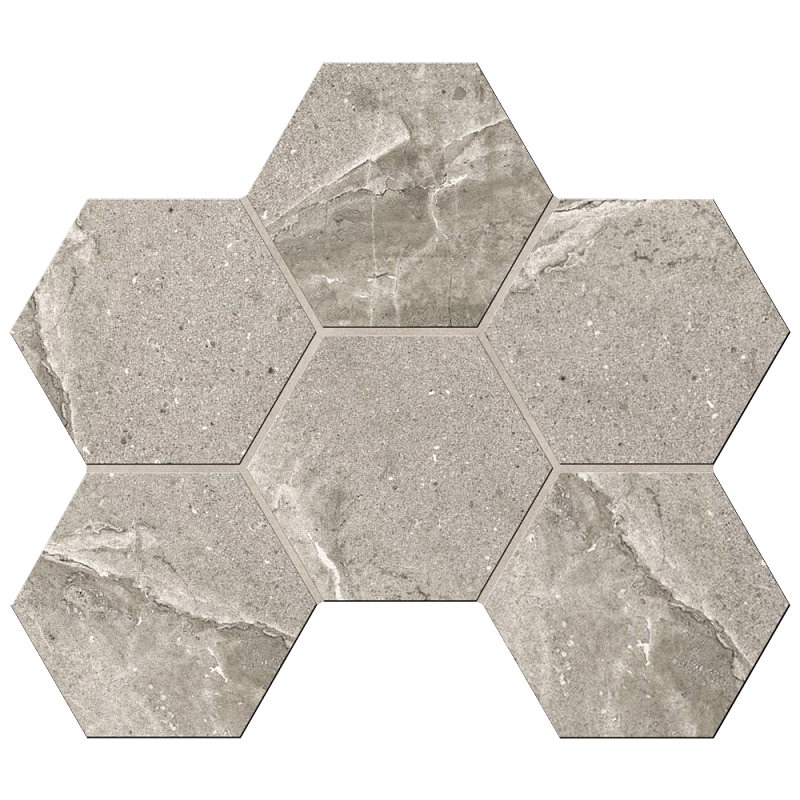 Mosaic/KA02_NS/25x28,5x10/Hexagon Декор Kailas KA02 Light Beige Hexagon Неполированная