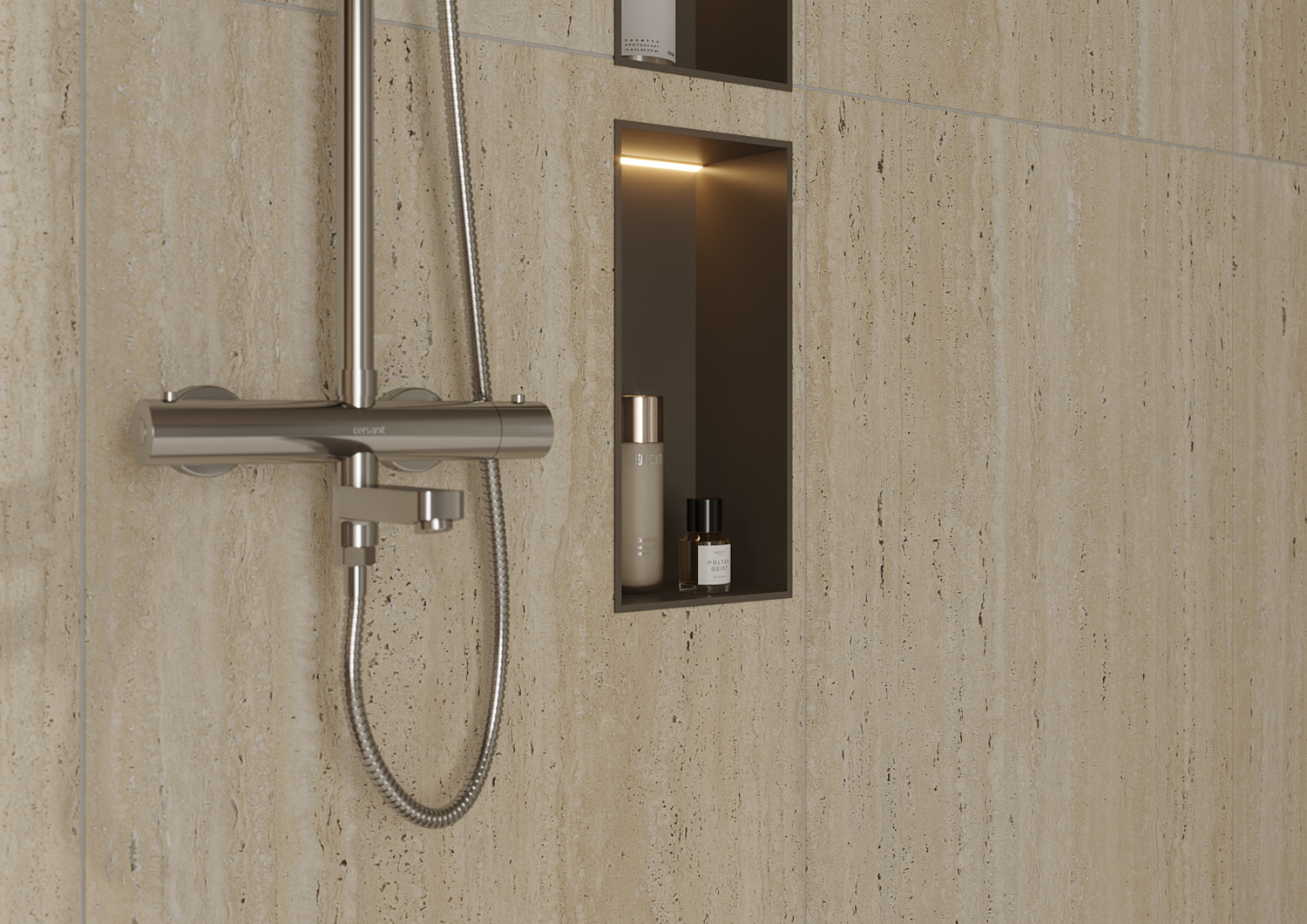 A17422 На пол Travertino Бежевый рельеф ректификат 60x120 - фото 11