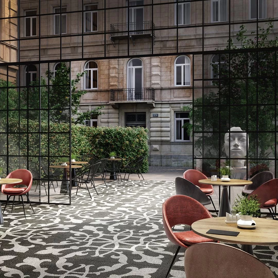 DD843300R На пол Багатти Белый чёрный обрезной - фото 3