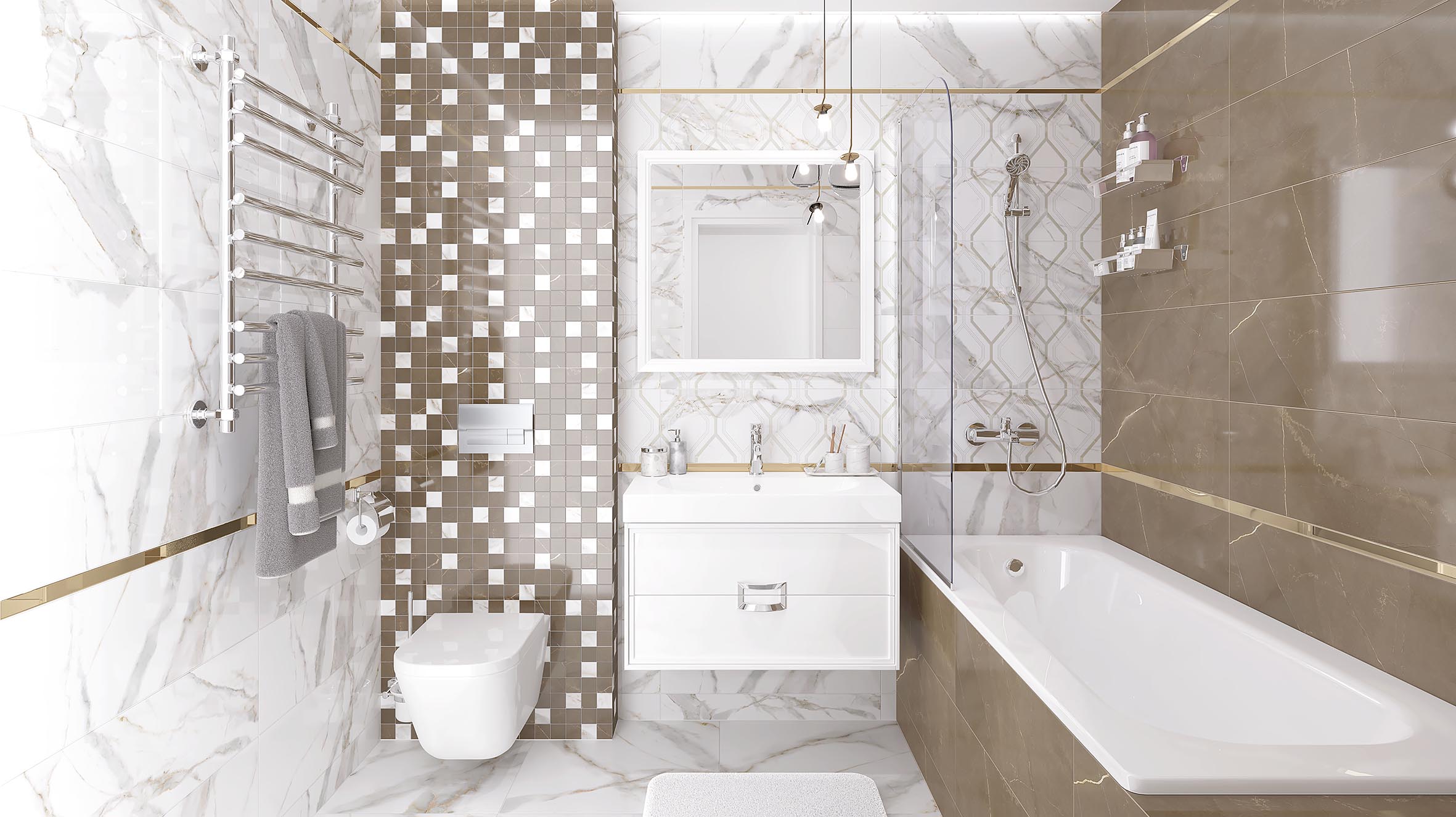 Декор Beryl Белый - фото 4