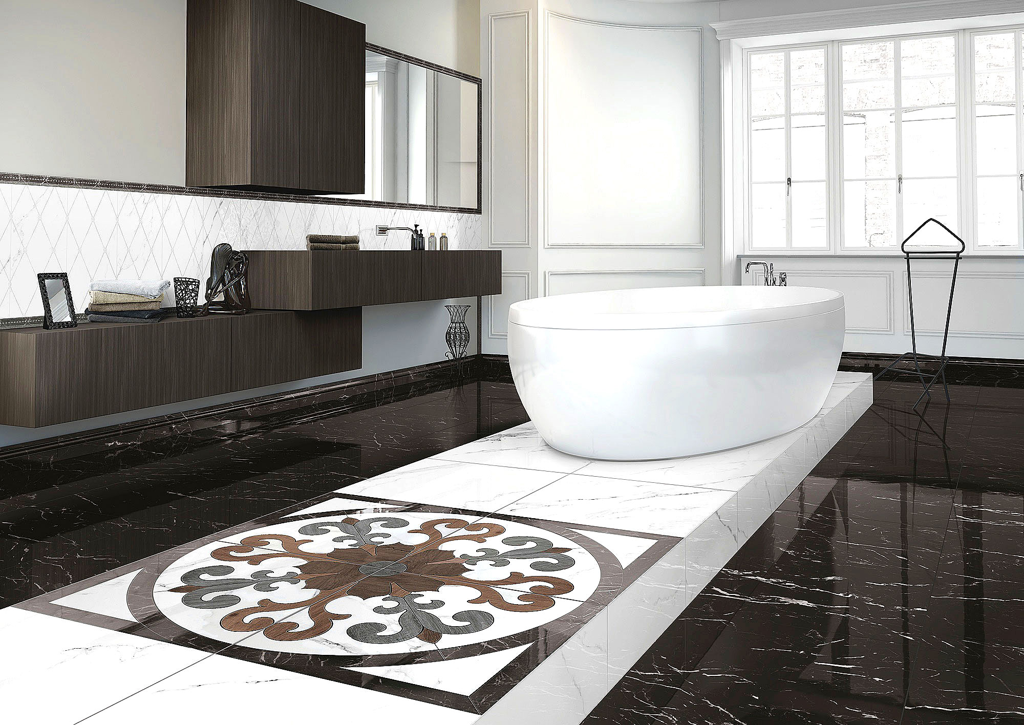 На пол Marmoker Lucido Bardiglio Imperiale 59x59 - фото 21