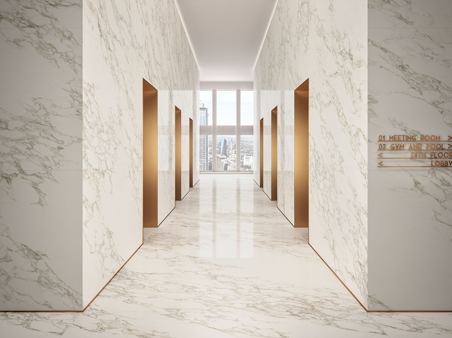 Декор Marble Experience Calacatta Gold Rett Lap - фото 3