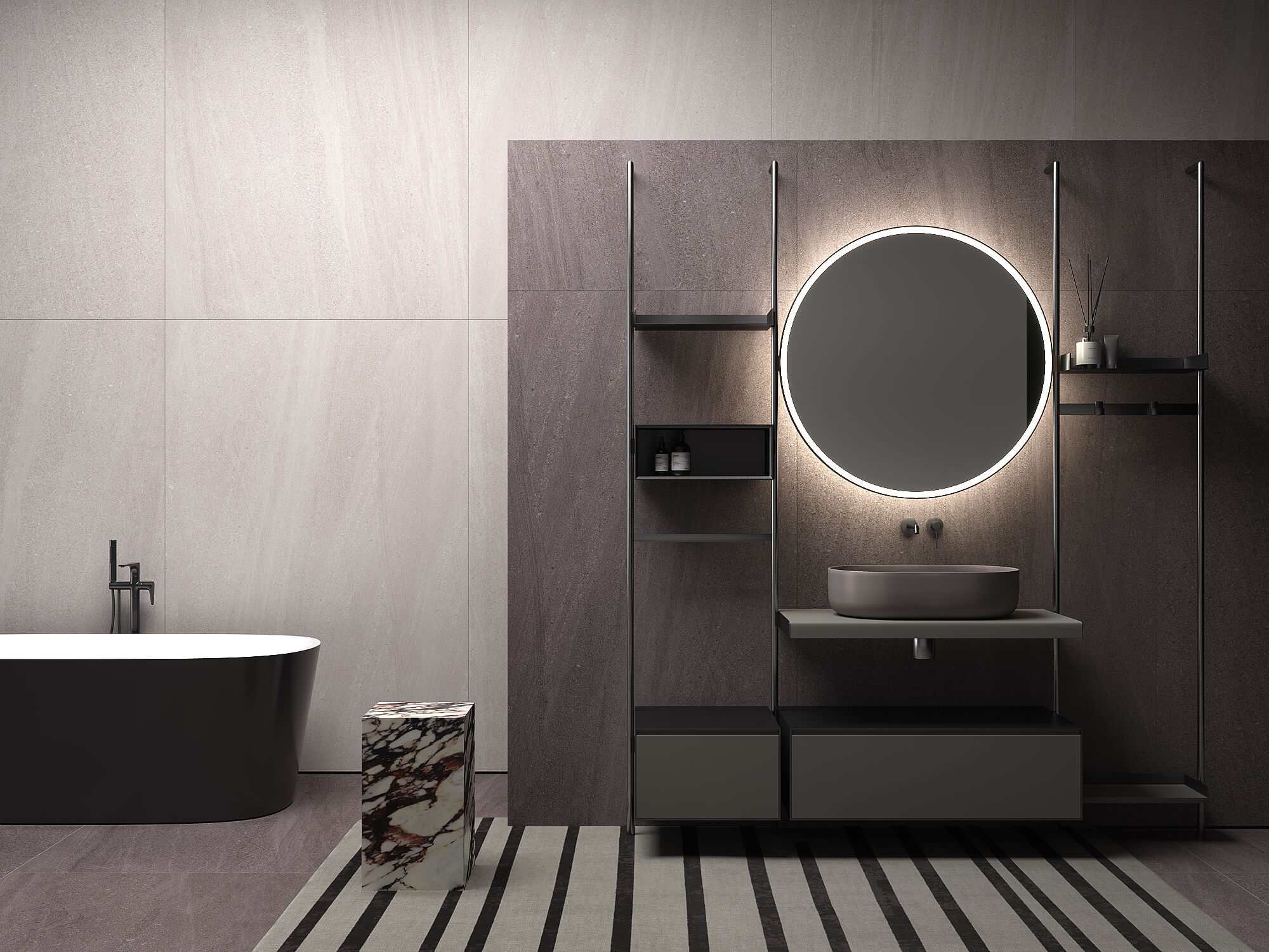 1093 На пол 1XL Slate Nero Mate 180x120 - фото 56