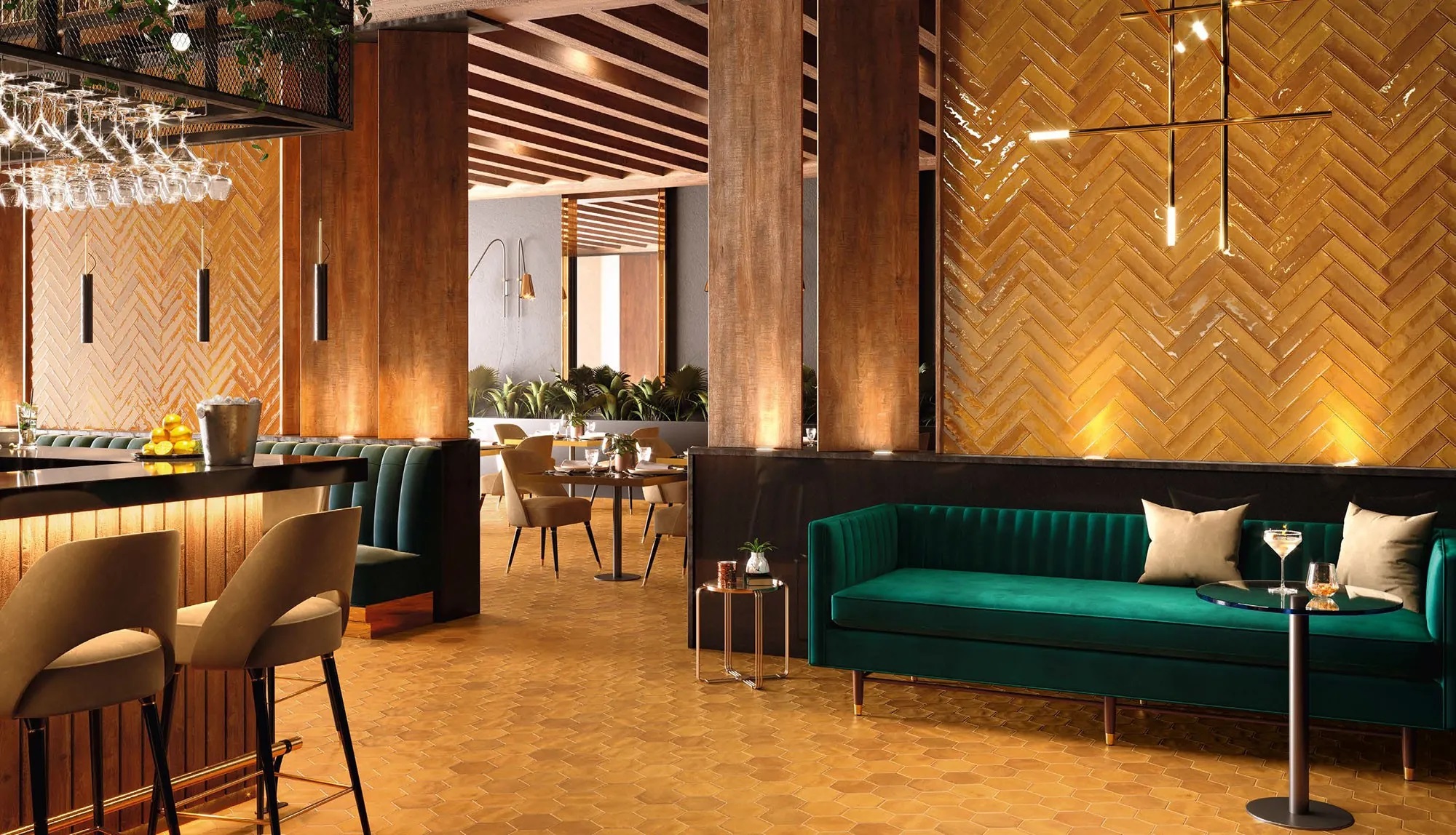 PT03154 На пол Hope Hex Blue Matt - фото 18