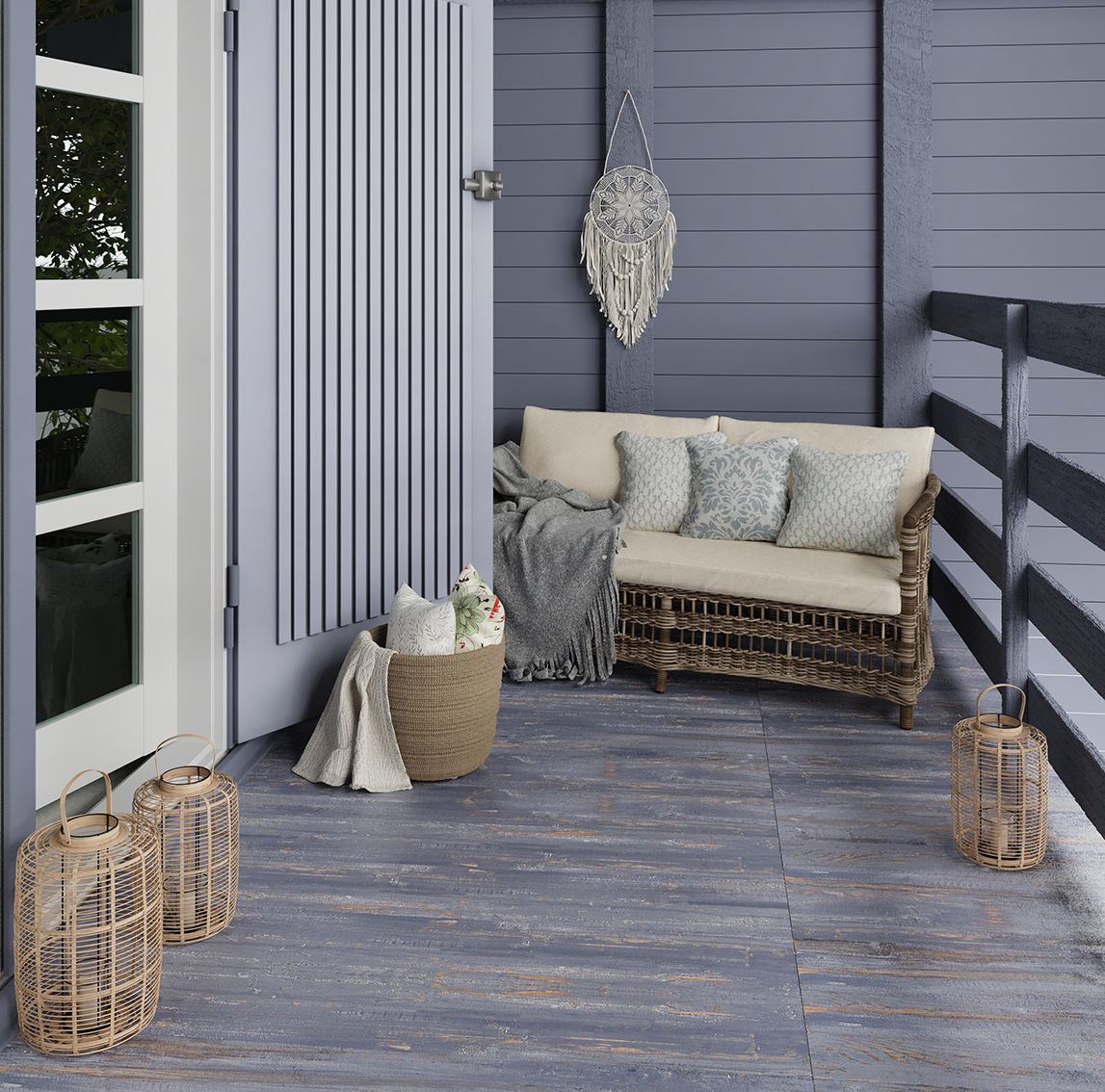 На пол Provance Blue Carving 20x120 - фото 3