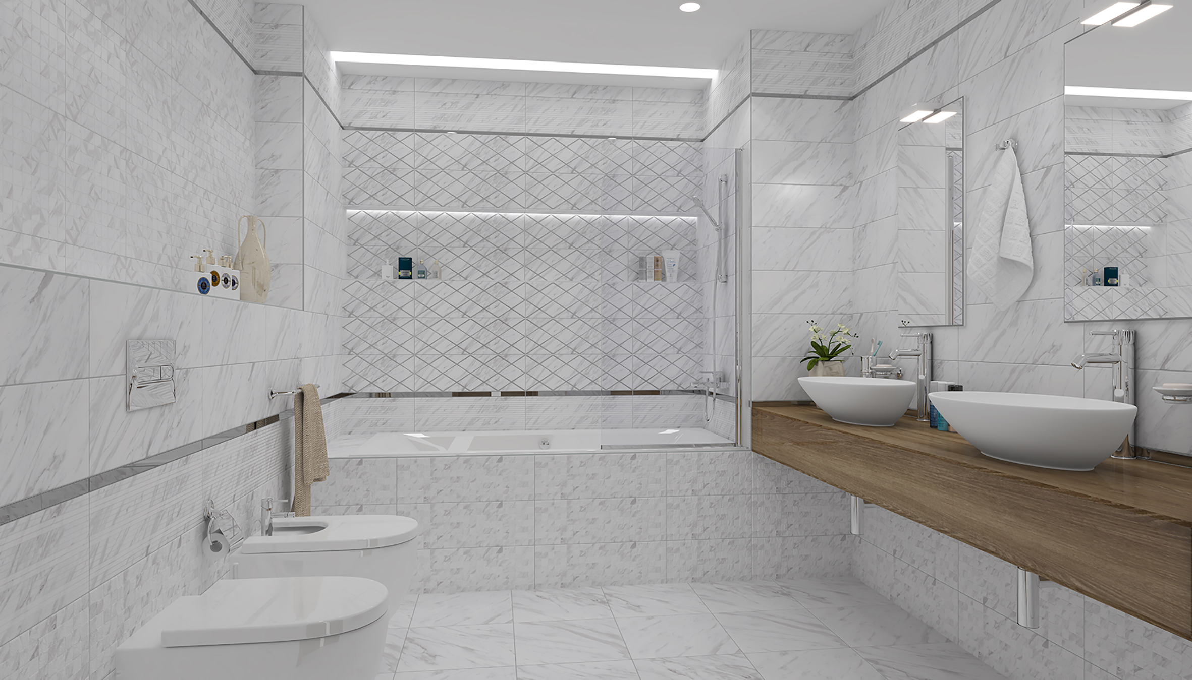 На пол Terma Terma белый 40х40 - фото 2