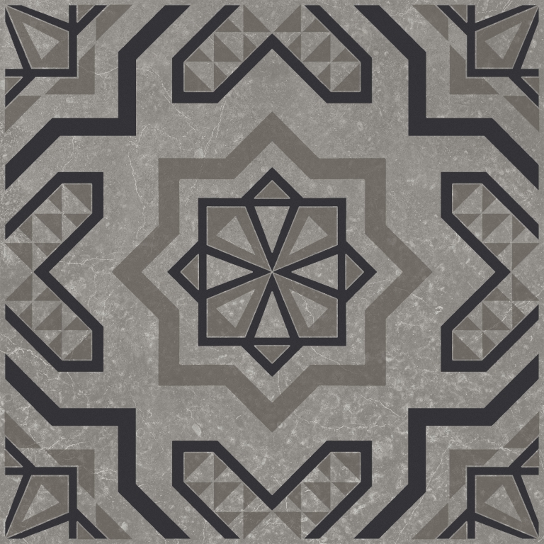 KMD3STA048GN Декор Касабланка Серый матовый 20x20x0.8 - фото 5