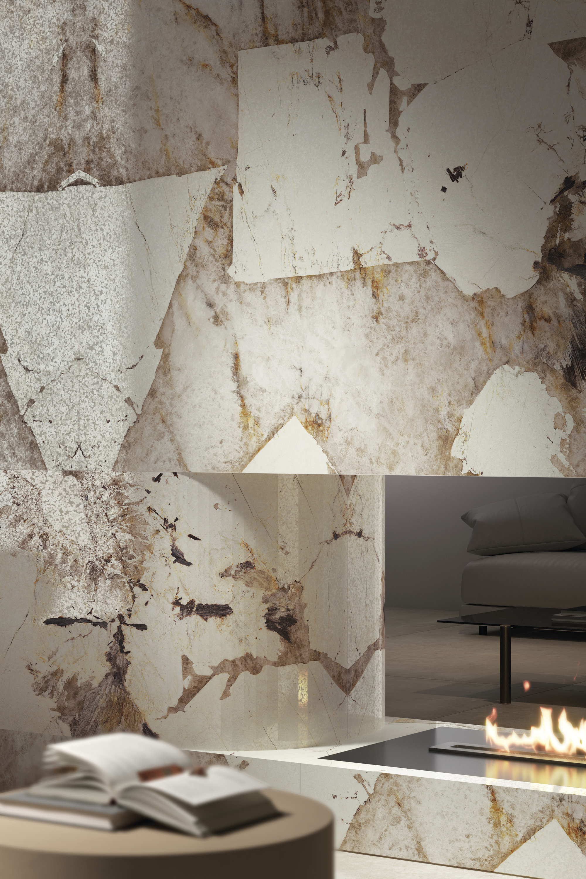 L175562MF6  На пол Marmi Maxfine Brazilian Blue Lucidato 6mm 75x150 - фото 10