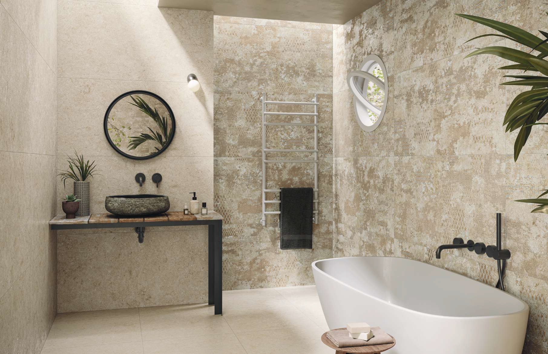 136900 На пол Mockup Ostuni Grey Nat Ret 60x120 - фото 5