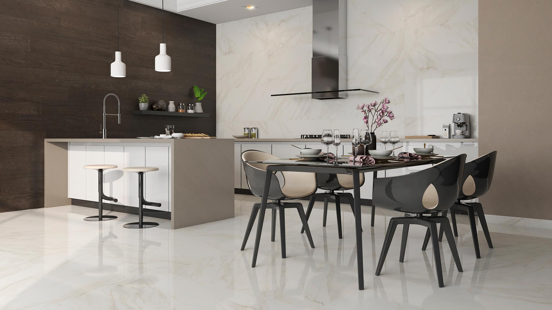 17-875-012-0162 На пол Marbles-Tresana Blanco Матовый compacglass Rect. 75x75 - фото 2