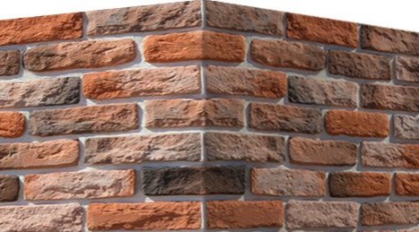 316-55 На стену Брюгге брик Design угол 19x6.5