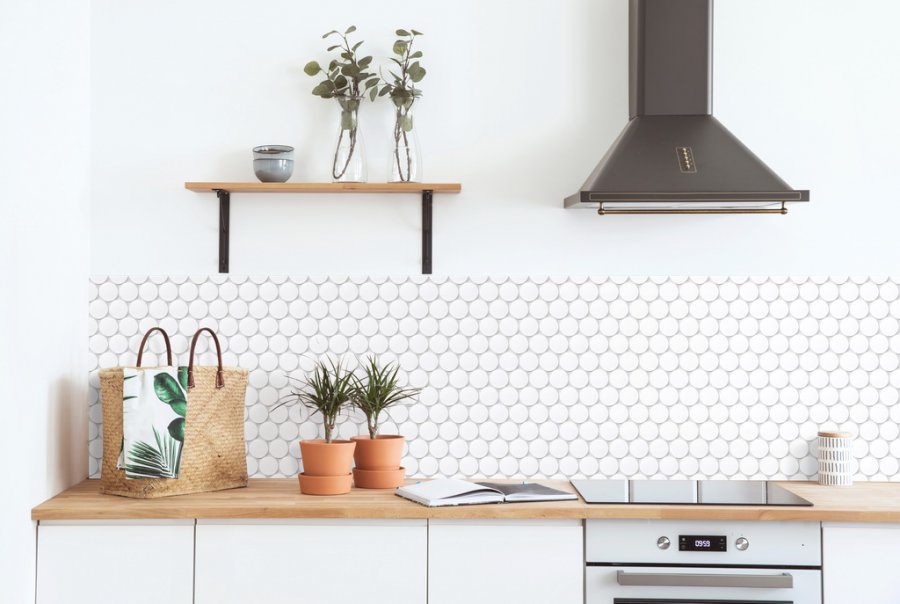 На стену Керамическая мозаика Round midnight blue - фото 3