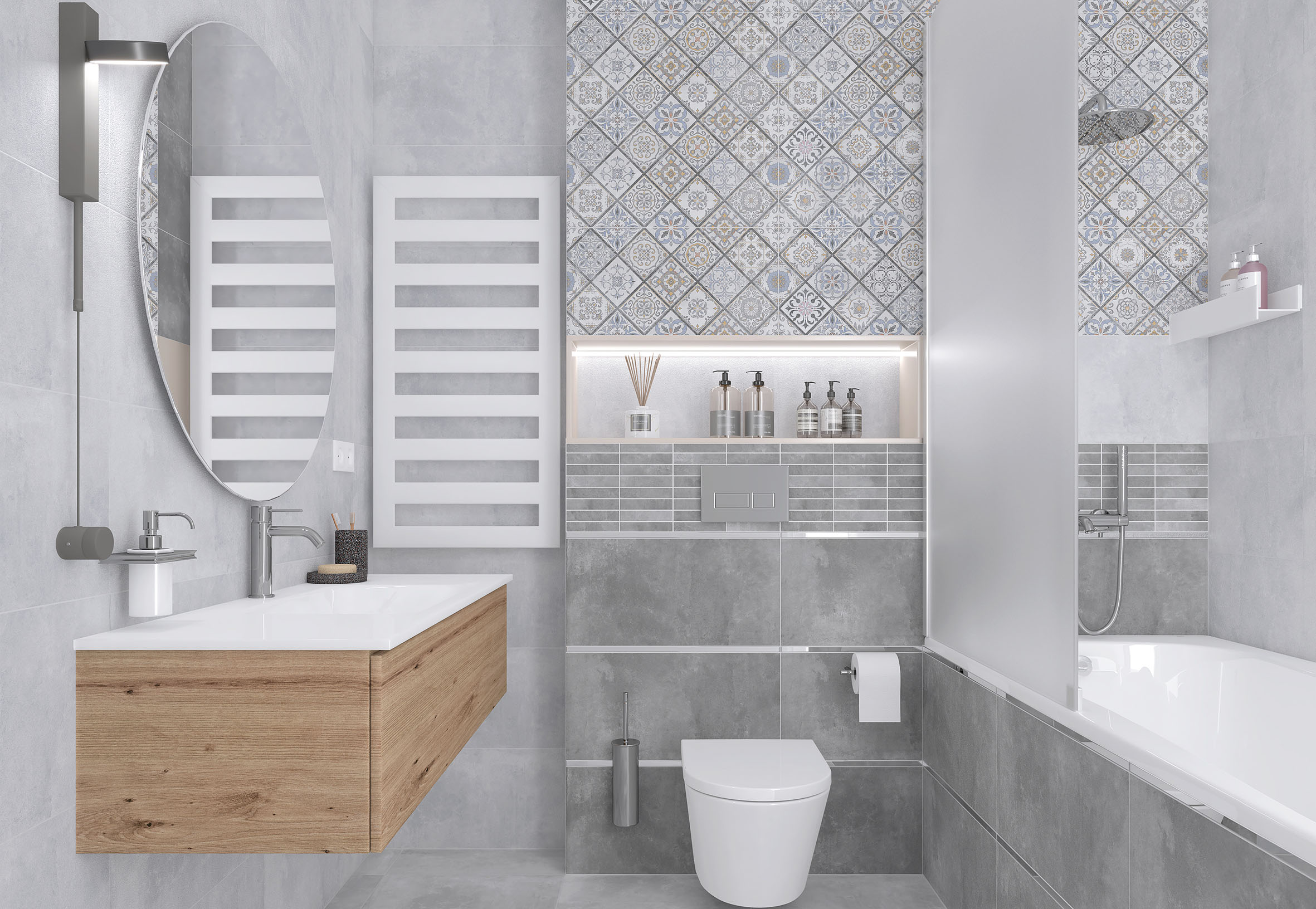 На пол Etnis Светло-Серый 50х50 - фото 13