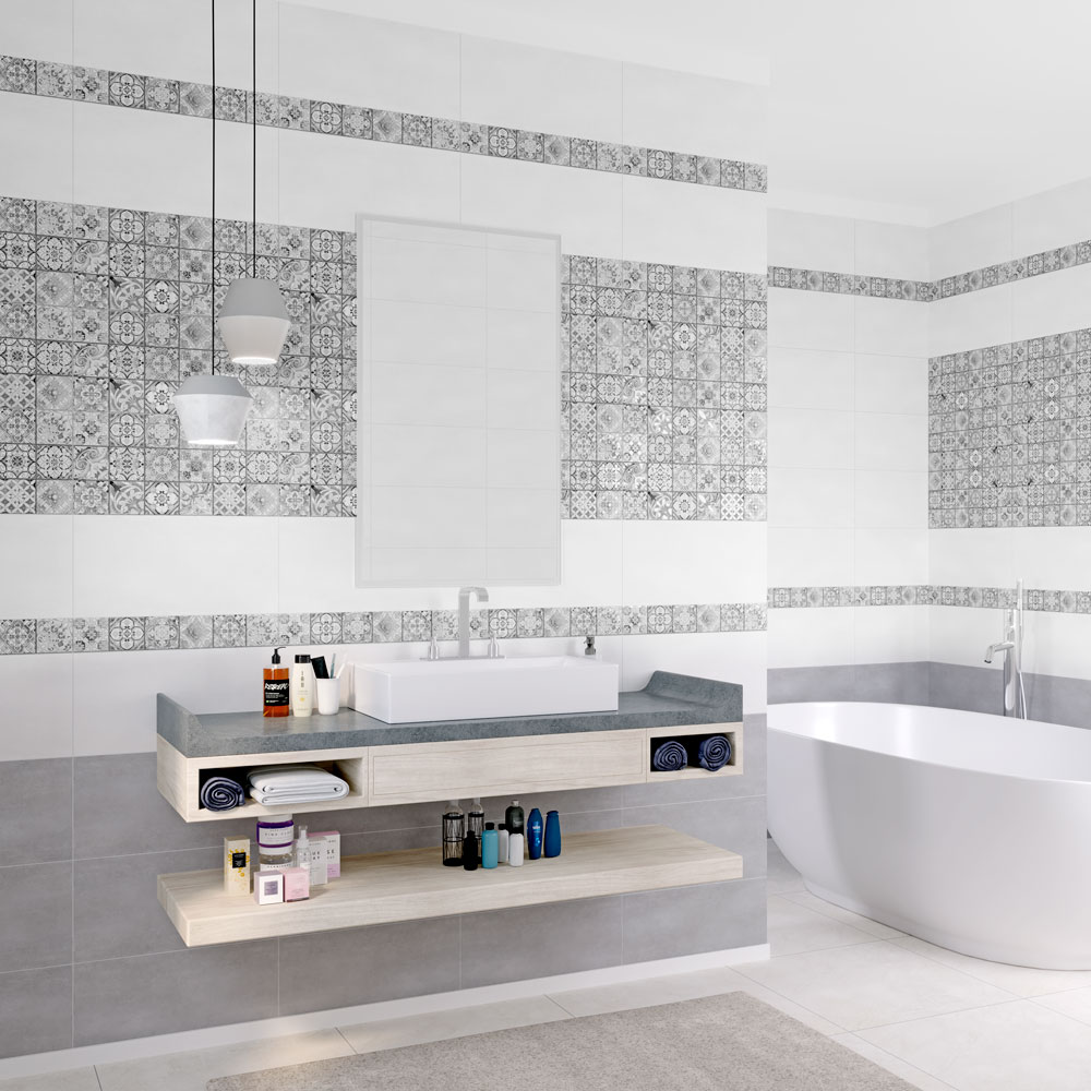 TWU09BIR007 На стену Birma Серая Мозаика Рельефная - фото 3