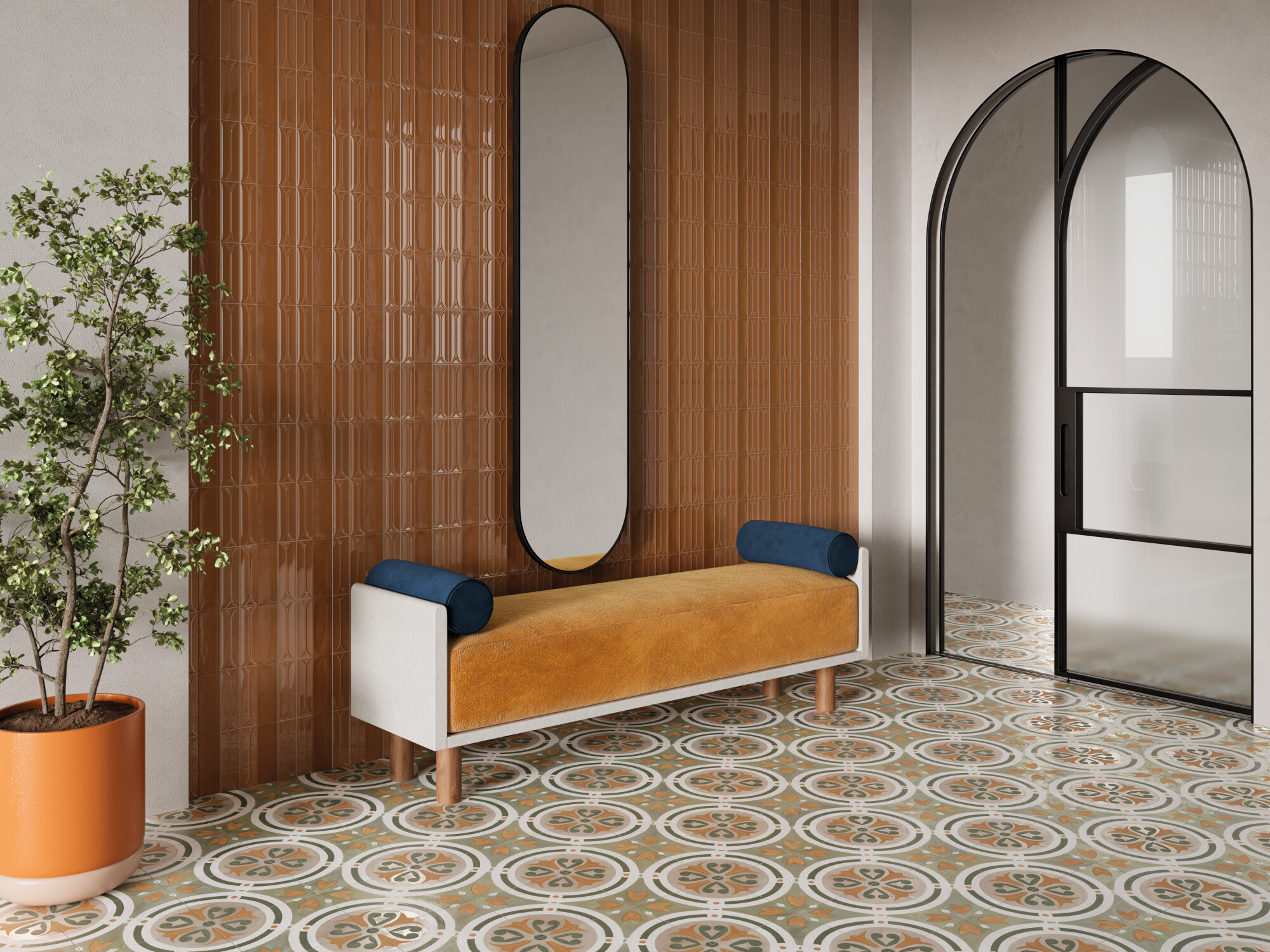 41682 На стену Elipse Taupe 5x15 - фото 2