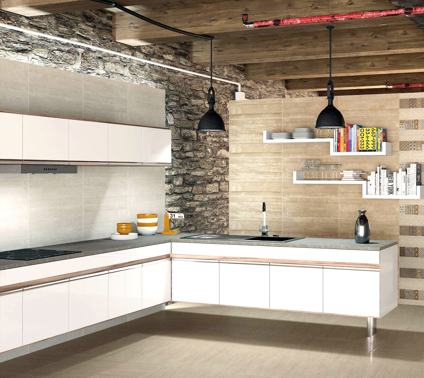 Панно Serie 2212 Composicion Beige Agata 2pz - фото 6