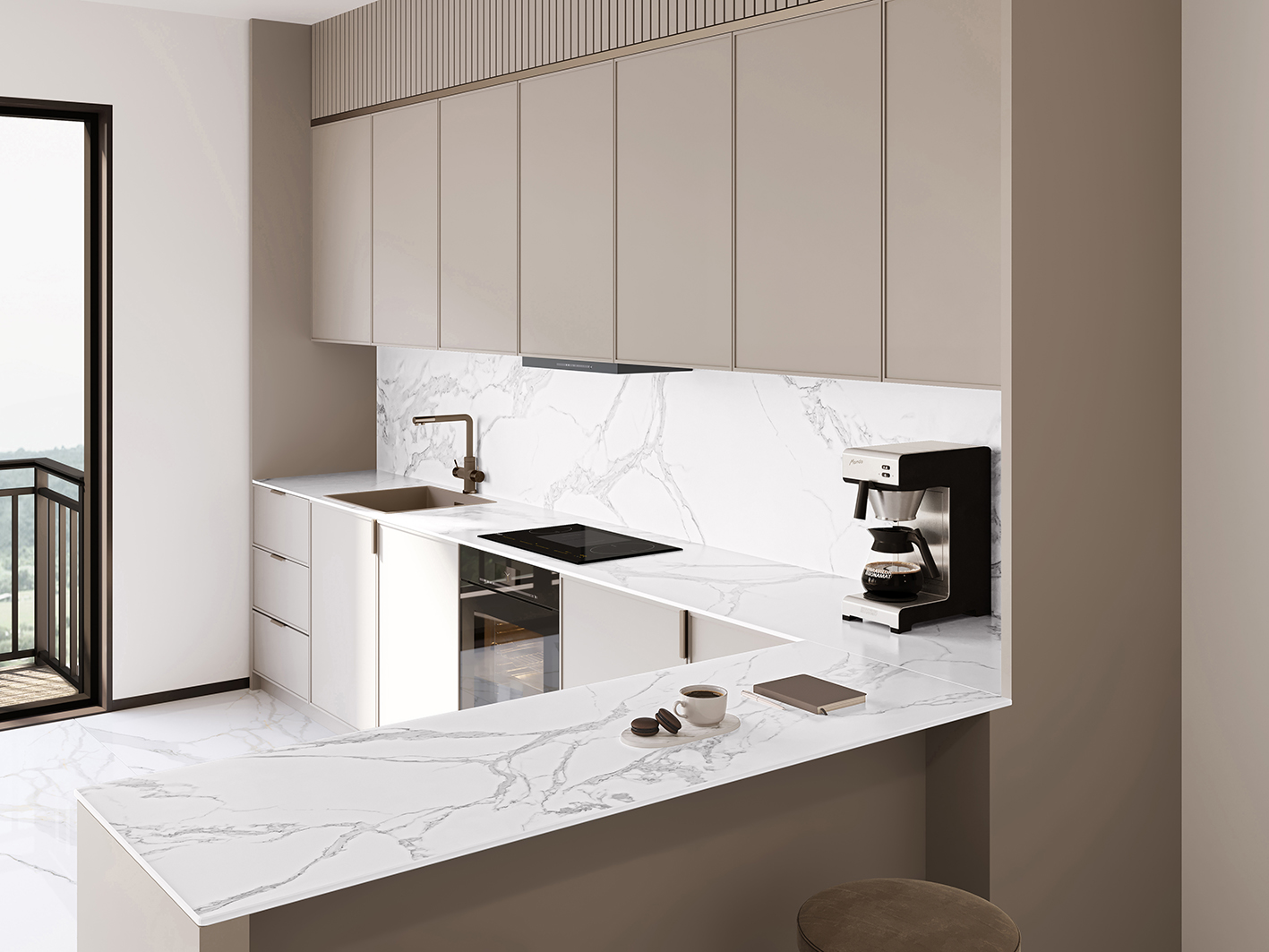 На пол Polished Metalyn Beige Elegance 120х120 - фото 20