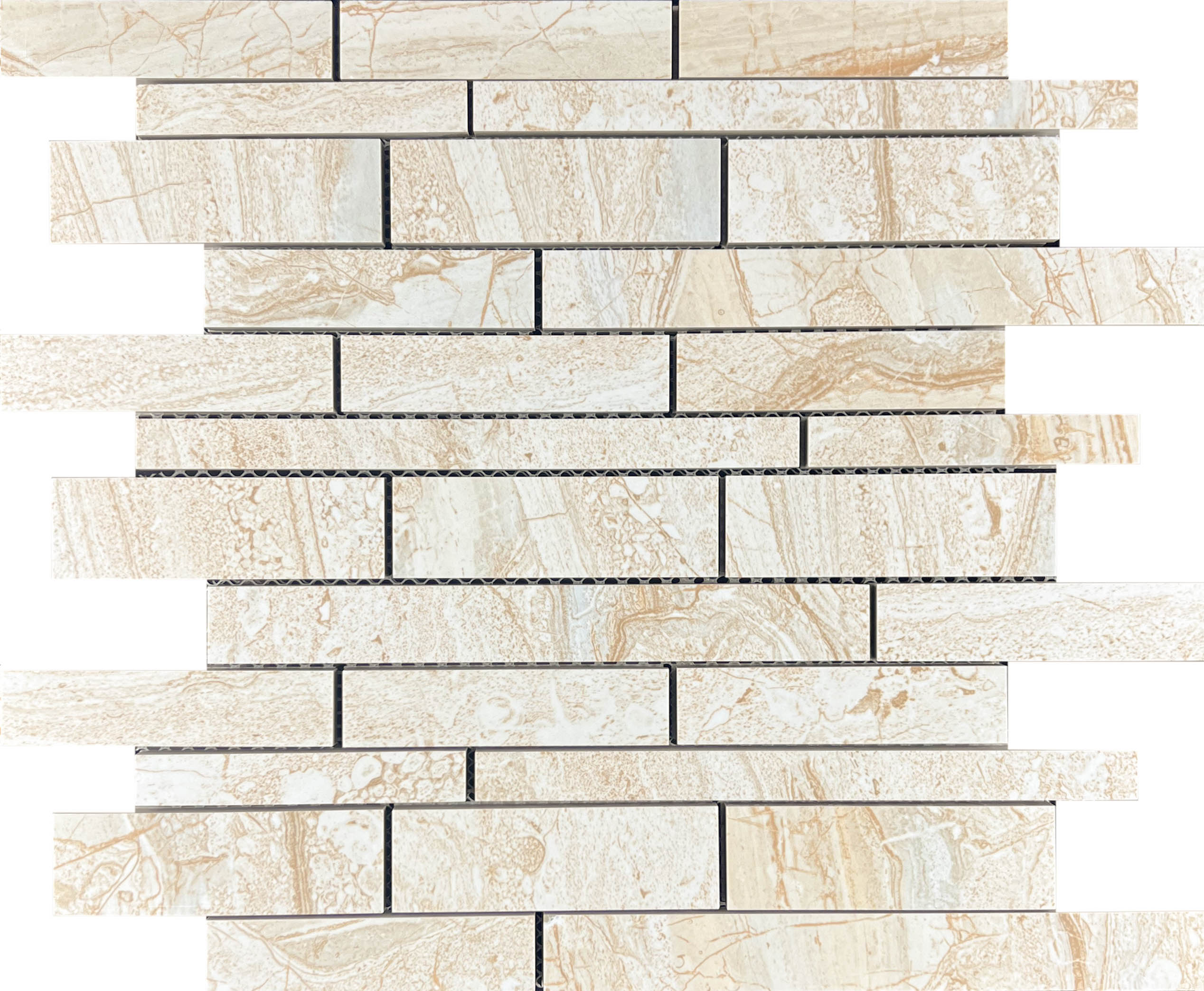 Декор Mosaic Mosaic Beige Brick Bone Mix - фото 4