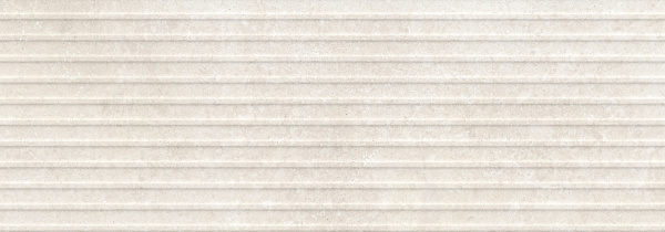 RCUM На стену Travertino Wall Struttura 3D Dorica Cross Bianco Rett 40x120