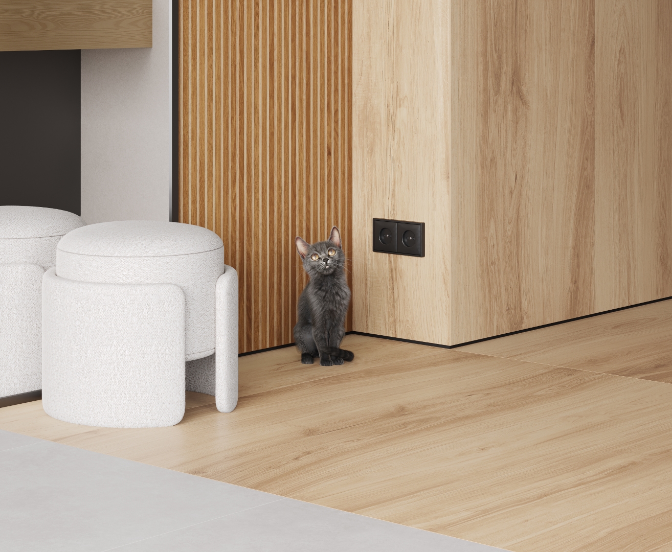 На пол Wood Royal Almond Бежевый матовый карвинг 60х120 - фото 10