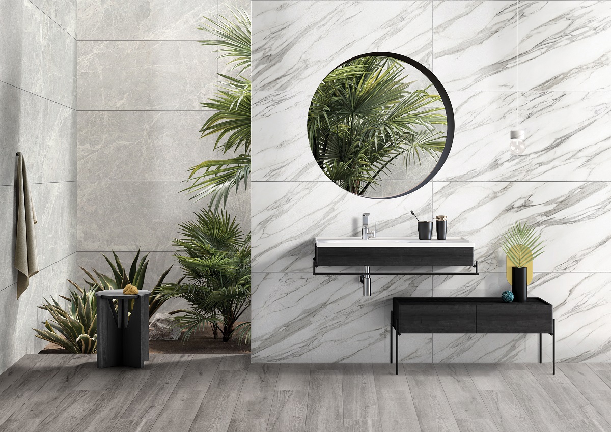 K951298FLPR1VTST На пол Marbleset MarbleSet Иллюжн Темно-серый Полированный Ректификат 120x60 - фото 4