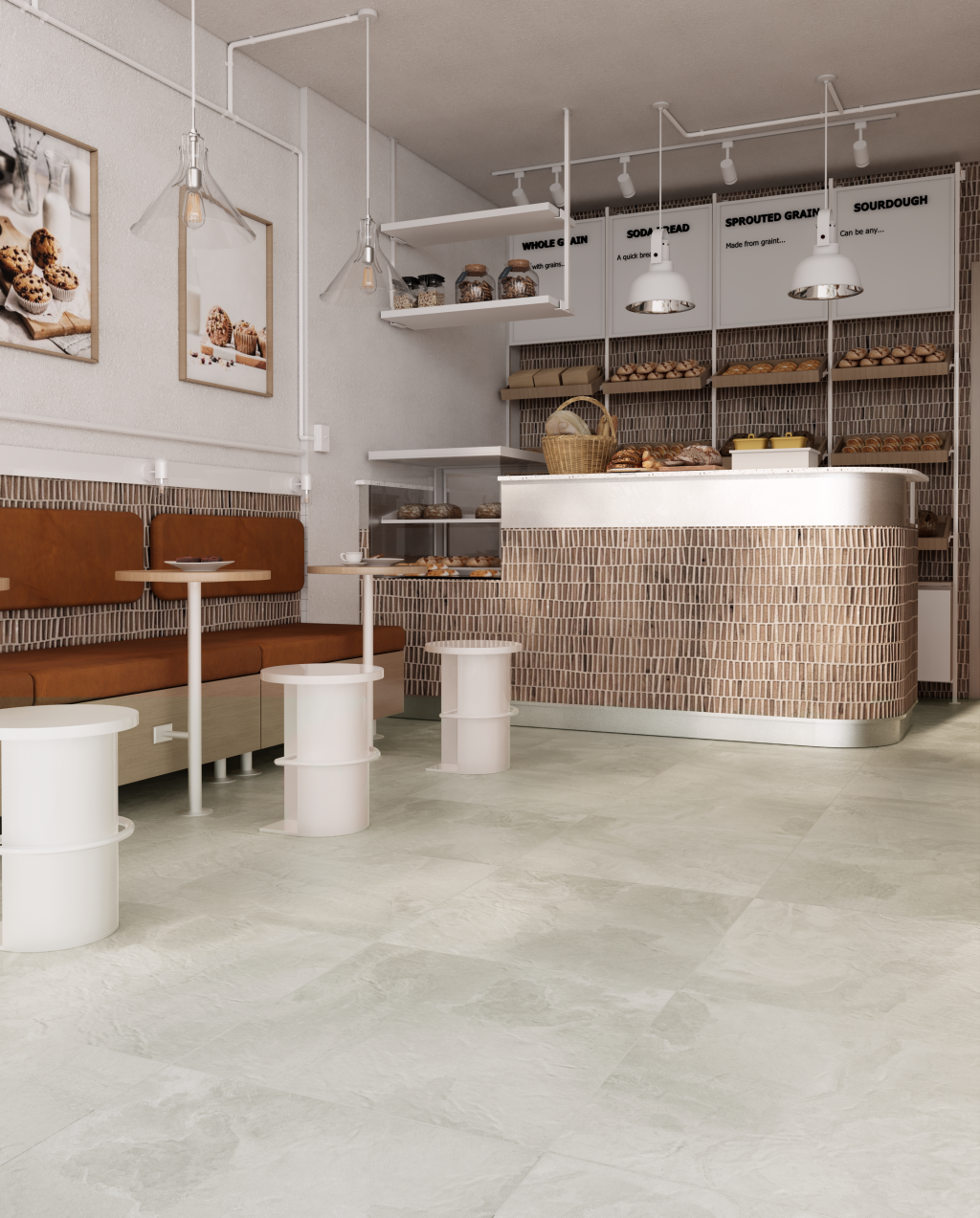 7930138704842 На пол Kota White Structure 60x60 - фото 10