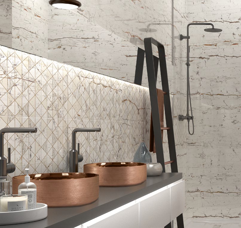 187951 На стену Leonardo Leonardo White 30x90 - фото 4