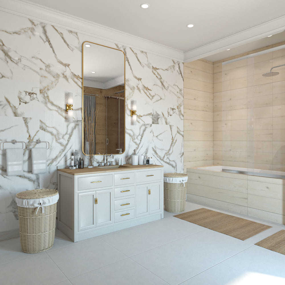 PRO 1131G На пол Oro Bianco Gloss 60x60 - фото 8