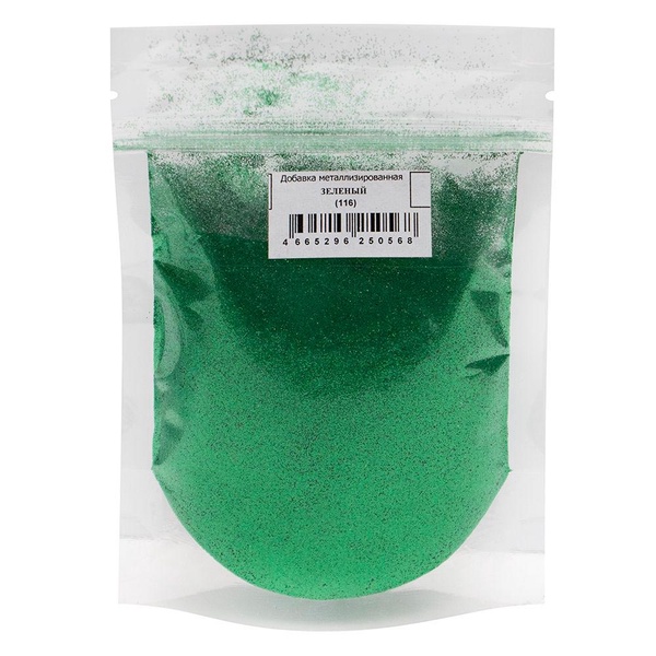 004116  Металлизированные добавки для затирок 116 Зеленый 100гр.