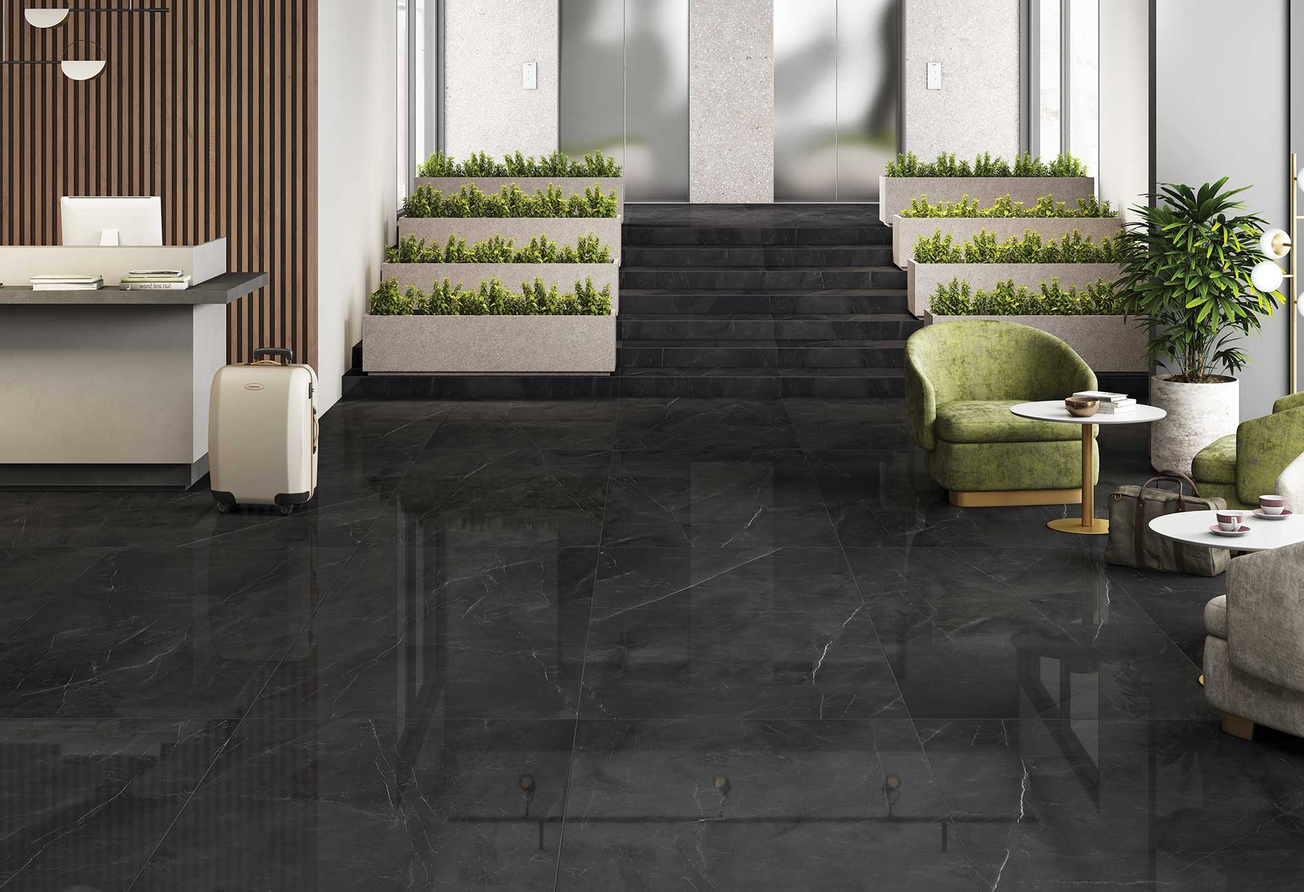 На пол Armani Brown 60x60 Satin - фото 15