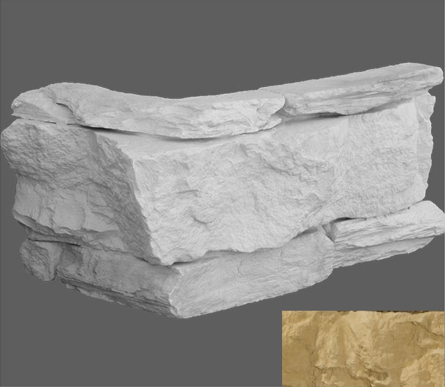 На стену Венеция Угловой элемент в цвет фона