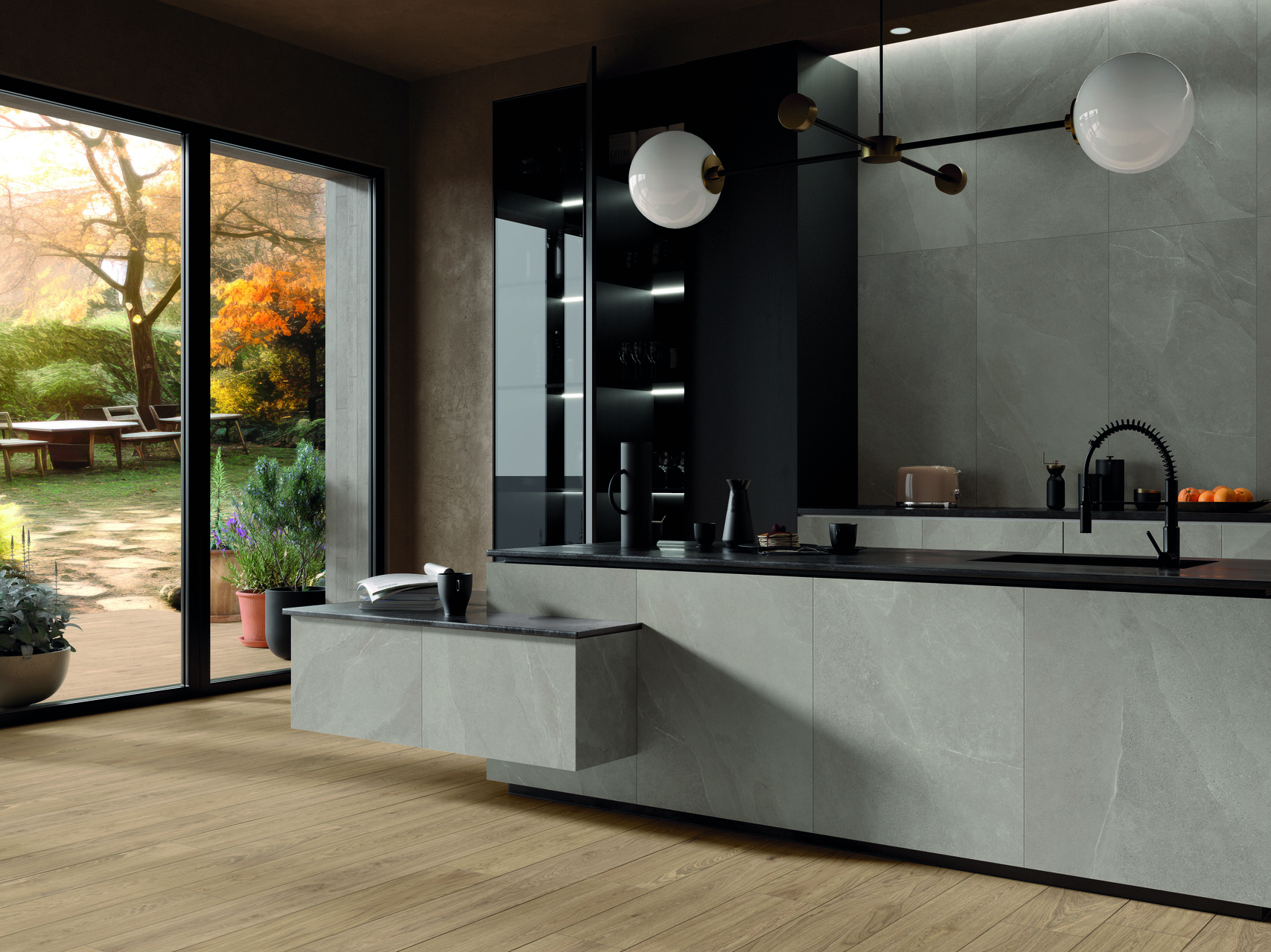 На пол Time Stone Grafite Rett 120x120 - фото 9