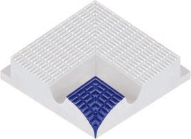 30227 Бордюр Olympic Series Внутренний угол профильного поручня с сетчатой поверхностью Cobalt 12x12