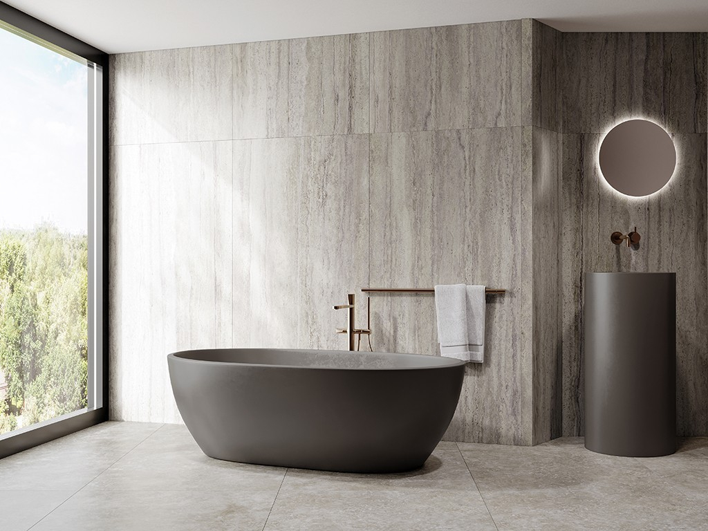 На пол Travertino Noce Rec. 60x120 - фото 5