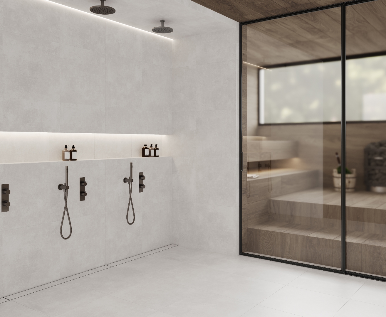 На пол Betonica Silver PRO Серый матовый R11Soft 60х120 - фото 9