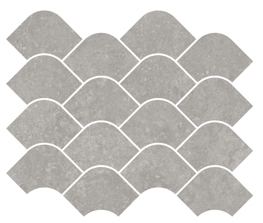 KMD2HID002BR Декор Касабланка Наборный серый матовый обрезной 30x25x0.9 - фото 2