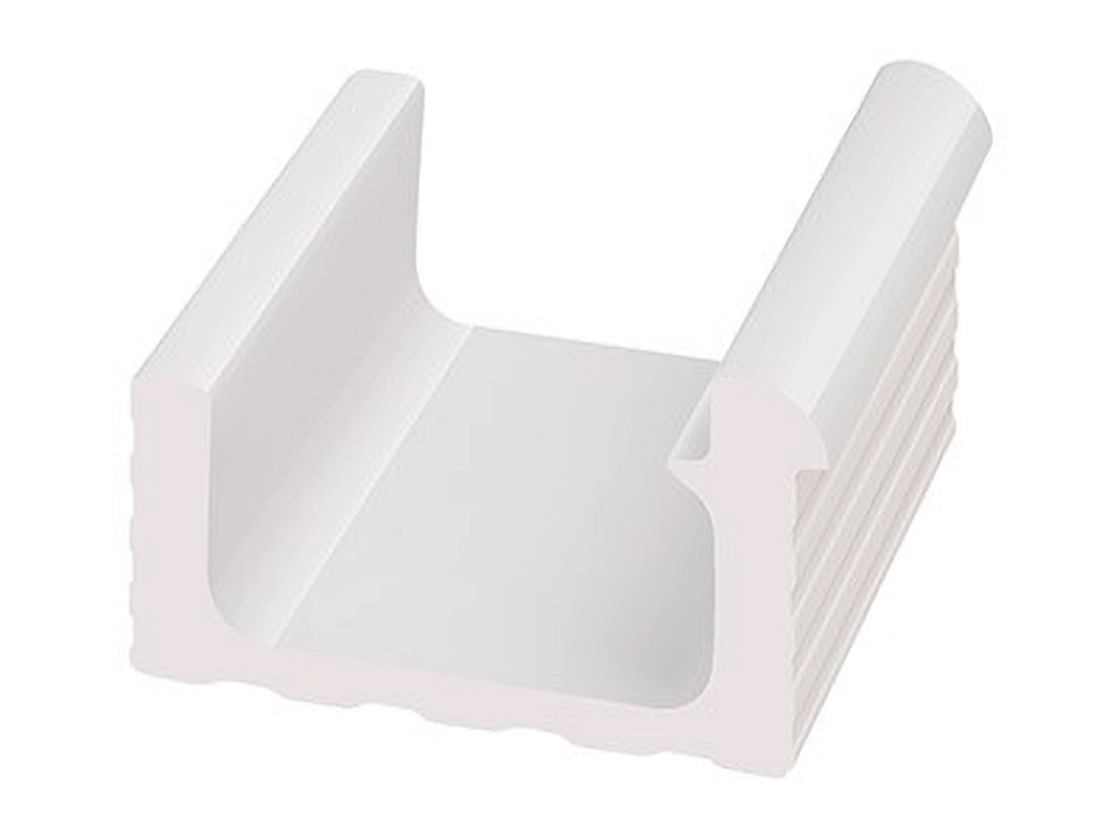 KP103  Декоративная вставка Olympic Series Переливной лоток керамический White 24x24.5