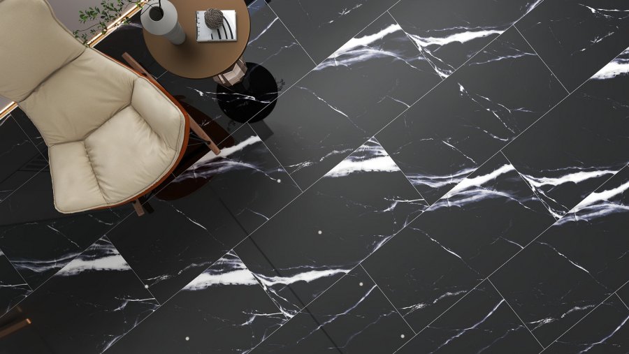 GOLDEN CARRARA 60*120 (2 шт-1,44 м2) На пол Porcelain Tile 60x120 Golden Carrara - фото 12