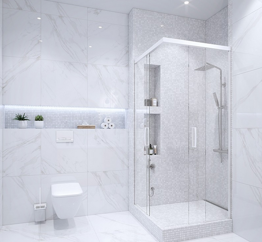 JMST033 На стену Wild Stone мраморная мозаика Crema Marfil Polished 20X20 - фото 16