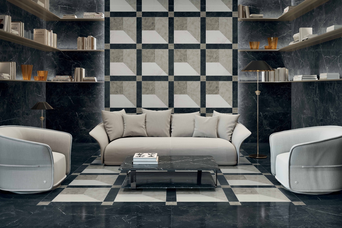 PF60014088 Декор Tarsia Frame Nero Deco Lux 3D Rett 60x120 - фото 15